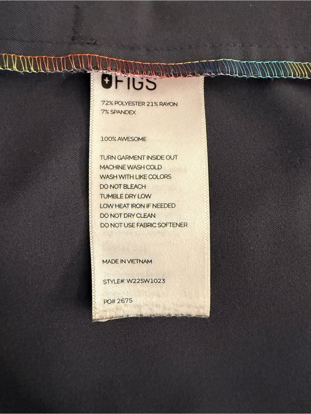 FIGS Pride - Women’s charcoal Rafaela oversized scrub top - XS - limited edition - Picture 8 of 9